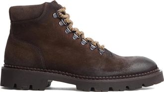 Cerbero Polacco Dv 313 - Heren - Veterlaarzen - Bruin - 44 EU - Leer - Schoenen