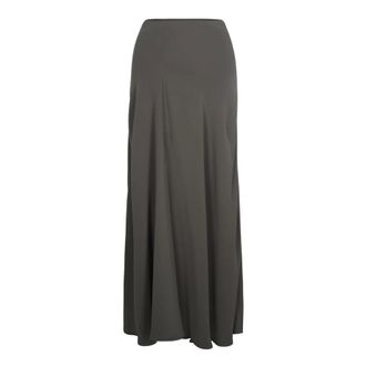 P.A.R.O.S.H. Maxi Skirts, female, Gray, Size: XS Flowy Maxi Skirts in Polyester