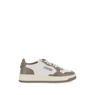 Autry Panelled Calf Leather Sneakers - White