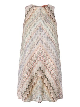 Missoni Mini-jurk met geometrisch patroon - Beige