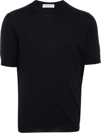 Goes Botanical Merino Wol Botanische Crew Neck T-shirt - Heren - T-shirts - Blauw - 3XL - Wol - Tops