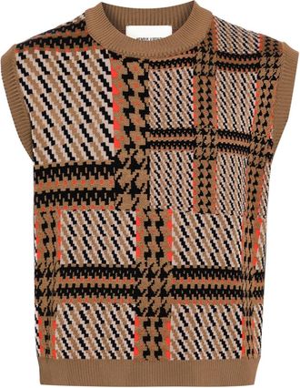 Henrik Vibskov Dusk vest - men - Viscose/Polyamide - S - Brown