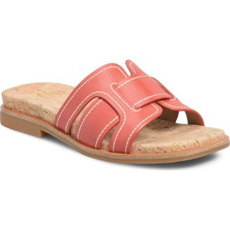 S&ouml;fft Rachel Slide Sandal in Red Coral at Nordstrom, Size 7.5