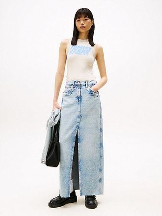 Tommy Hilfiger Claire Straight Denim Maxi Skirt