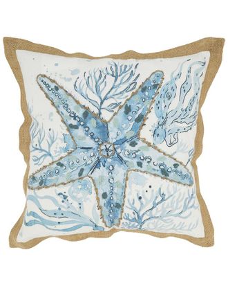 Saro Lifestyle Outdoor Starfish Pillow