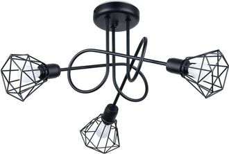 Wonderlamp L&aacute;mpara De Techo Mozosa Negro 3 Luces