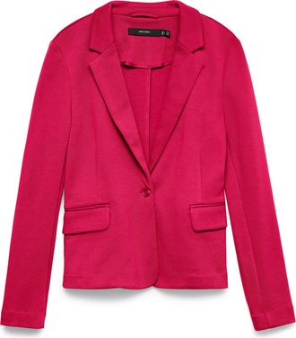 Vero Moda Jerseyblazer VERO MODA VMJULIA LS BLAZER JRS NOOS, Damen, Gr. 34, jazzy, Jersey, Obermaterial: 66% Polyester, 34% Baumwolle, unifarben, regular fit no