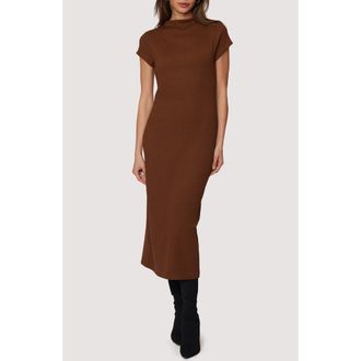 Lost + Wander Edens Serenade Midi Dress in Brown at Nordstrom Rack, Size Large