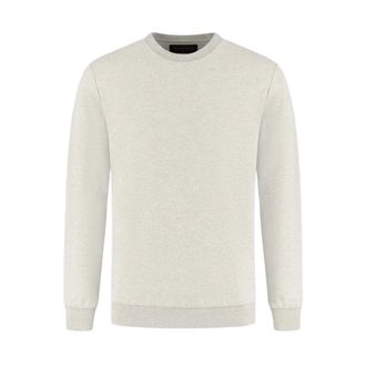 Woolrich Logo Interlock Crewneck - Heren - Sweatshirts & Hoodies - Grijs - Maat: 2XL Katoen
