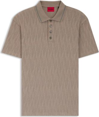 HUGO BOSS Tops, Heren, Beige, L, Polo Shirt