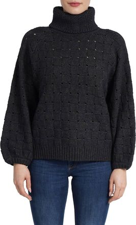 Love Token Winnie Turtleneck, Sweater In Charcoal