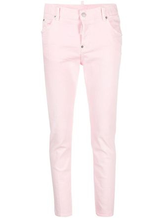 Dsquared2 Jeans affusolati a vita bassa - Rosa