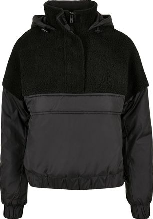 Urban Classics Dames/Dames Sherpa Pull Over Jas (Zwart)