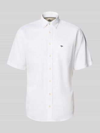 Fynch-Hatton Fynch-Hatton Slim Fit Freizeithemd aus Leinen-Baumwoll-Mix in Weiss, Gr&ouml;&szlig;e 3XL