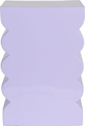 Zuiver Design Hocker & Beistelltisch Curves Shiny, Lila