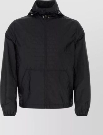 Valentino Garavani nylon hooded windbreaker jacket