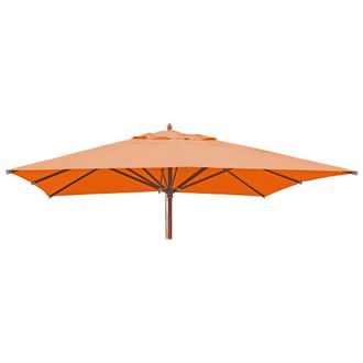 Hhg Nunca Usado] Funda De Recambio Para Sombrilla De Madera Para Hosteler&iacute;a Hhg 660, Funda De Sombrilla, Cuadrada 3x3m Poli&eacute;ster 3kg, Terracota