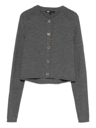 Maje Vest met knoop - Grijs