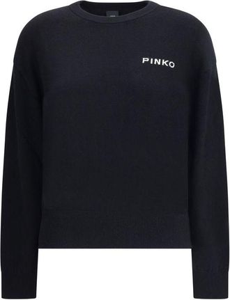 Pinko Black Wool Womens Sweatshirt