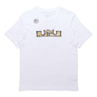 Nike AS Mens NK Dry LBJ SSNL LOGO Tee White DD0784-100