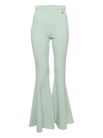 Elisabetta Franchi Flared pantalon - Groen