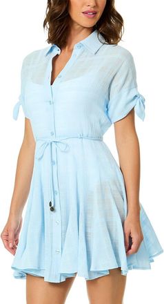 CeCe by Cynthia Steffe Cece Short Flare Button Up Dress