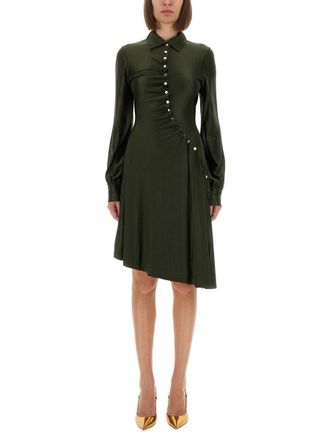 Paco Rabanne Draped Jersey Mini Dress