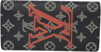Louis Vuitton Pre-owned Long wallet (bi-fold) - Heren - Vintage Accessoires - Zwart - ONE Size - Vintage