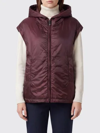 Max Mara Gilet imbottito in nylon impermeabile con cappuccio e tasche a fessura