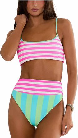Beach Riot Highway Bikini Bottoms In Cove Stripe