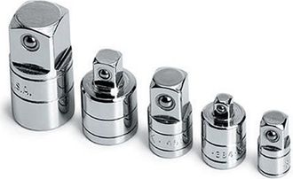 Trade Shop Trade Shop - Adattatori Riduttori Per Bussole 5 Pz Per Utensili Aria Chrome Vanadium