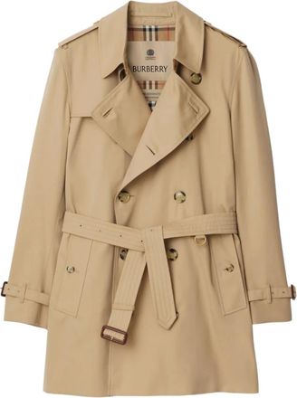 Burberry Trench doppiopetto con cintura - Marrone
