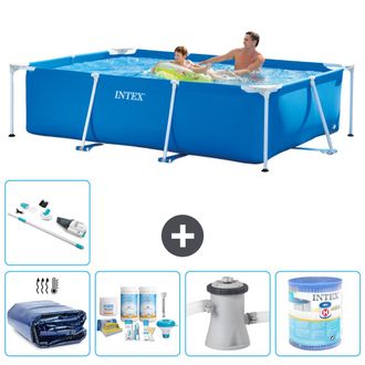 Intex Piscina Con Estructura Rectangular - 260x160x65 Cm - 7-piezas S30081