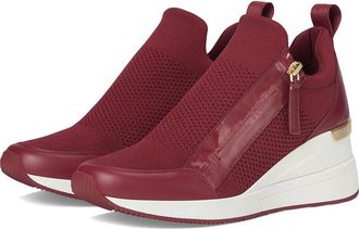 Michael Kors Willis Wedge Trainer Womens Shoes Mulberry : 7.5 M, Textile/Leather