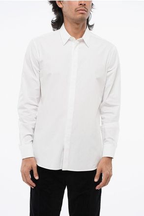 Valentino Poplin Cotton Shirt with Hidden Buttoning size 41