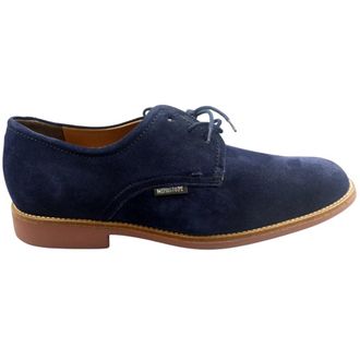 Mephisto Marineblauwe Su&egrave;de Schoenen - Heren - Veterschoenen - Blauw - 40 1/2 EU - Su&egrave;de - Schoenen