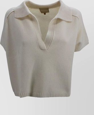 Kujten aenor organic cashmere v neck sweater