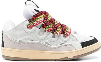 Lanvin Leather Curb Sneakers Shoes
