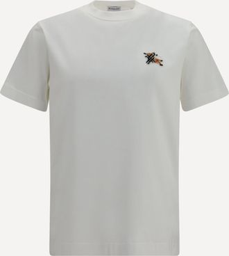 Burberry T-shirt in cotone con cavaliere Man XL