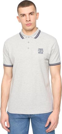 Crosshatch Heren Changra Poloshirt (Grijs Gem&ecirc;leerd)
