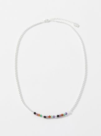 Clio Blue Faceted-bead chain