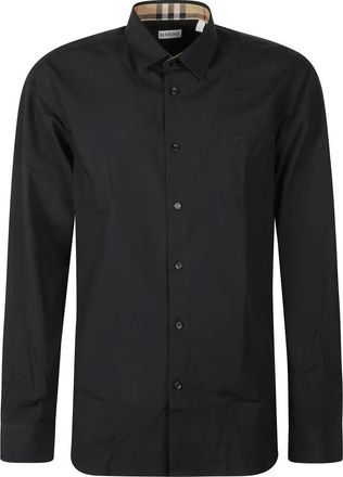Burberry Hombre, Camisas, Negro, Talla: S