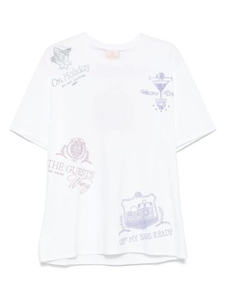 Camilla Katoenen T-shirt - Wit