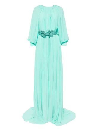 Saiid Kobeisy Pleated Long Dress