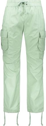 John Elliott + Co Cargo Katoenen Broek Elastische Taille - Heren - Slim Fit Broeken - Groen - M - Katoen - Broeken