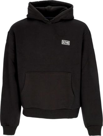 Dolly Noire Zwarte Logo Achter Hoodie - Heren - Hoodies - Zwart - XL - Katoen - Hoodies & sweatvesten