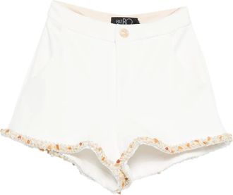 PatBo Shorts met verfraaide afwerking - Wit