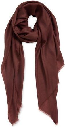 Vince Cashmere Fringe Cashmere in Black Red at Nordstrom Rack