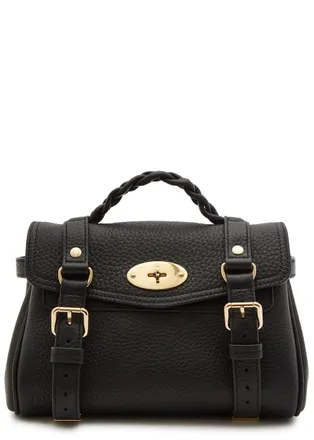 Mulberry Alexa Mini Grained Leather top Handle bag - Black - One Size