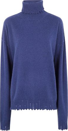 Uma Wang Maglione a collo alto - Blu